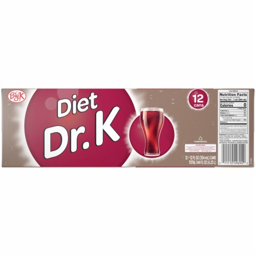 Kroger Big K® Diet Dr. K Soda Can Perspective: back