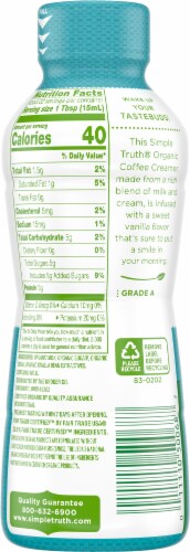 Simple Truth Organic® Vanilla Coffee Creamer Perspective: back