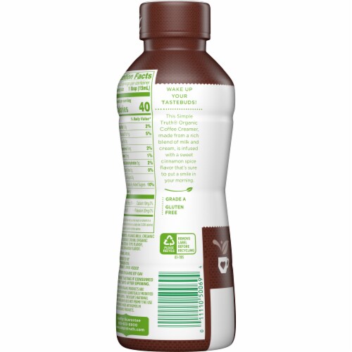 Simple Truth Organic® Cinnamon Spice Coffee Creamer Perspective: back