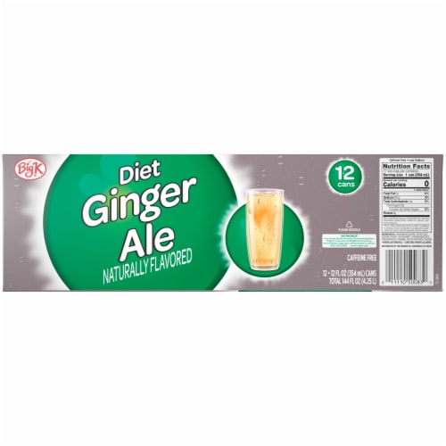 Kroger Big K® Diet Ginger Ale Soda Can Perspective: back