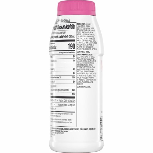 Senor Gusto™ Strawberry Banana Drinkable Yogurt Smoothie Perspective: back