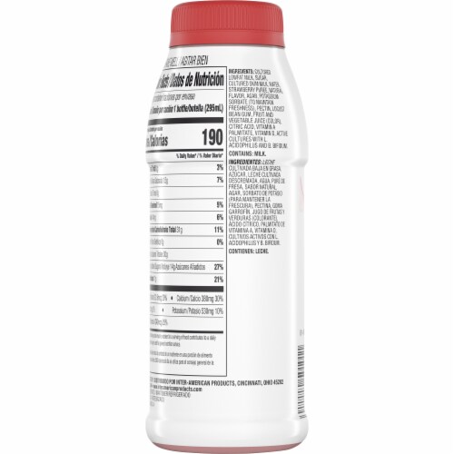 Senor Gusto™ Strawberry Drinkable Yogurt Smoothie Perspective: back