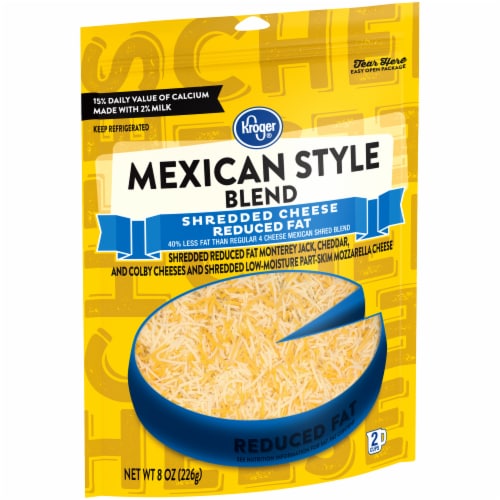 Kroger® Reduced Fat Mexican Style Shredded Cheese Perspective: back