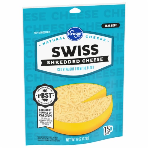 Kroger® Swiss Shredded Cheese Perspective: back