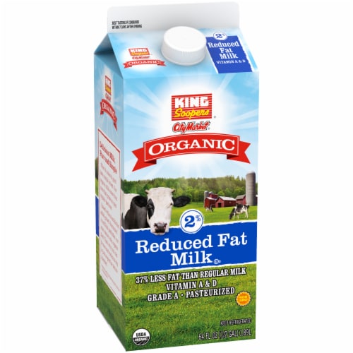 King Soopers® City Market® Organic 2% Reduced Fat Milk Half Gallon Perspective: back