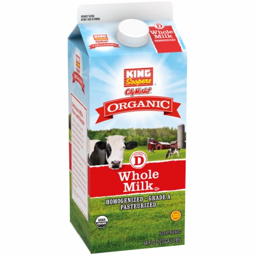 King Soopers® City Market® Organic Vitamin D Whole Milk Half Gallon Perspective: back