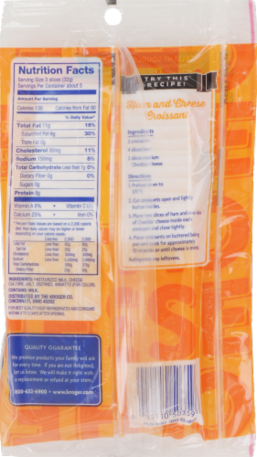 Kroger®  Thin Cut Medium Cheddar Cheese Slices Perspective: back