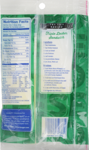 Kroger®  Thin Cut Smoke Flavored Provolone Cheese Slices Perspective: back