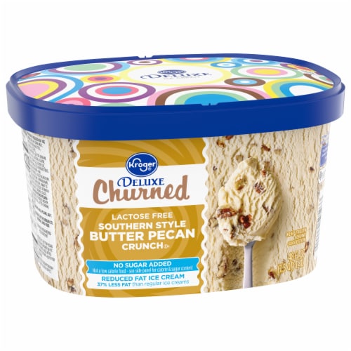Kroger® Deluxe Churned Lactose Free Southern Crunch Butter Pecan Ice Cream Perspective: back