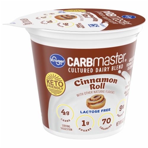 Kroger® CARBmaster® Cinnamon Roll Lactose Free Lowfat Yogurt Cup Perspective: back