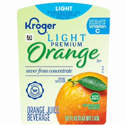 Kroger® Lite Orange Juice Beverage Perspective: back