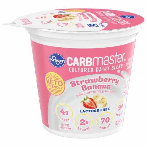 Kroger® CARBmaster® Strawberry Banana Lactose Free Yogurt Cup Perspective: back