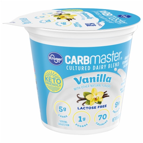 Kroger Carbmaster Vanilla Lowfat Yogurt Cup Perspective: back