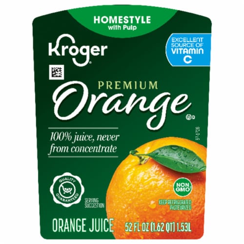 Kroger® 100% Orange Juice Homestyle with Pulp Perspective: back