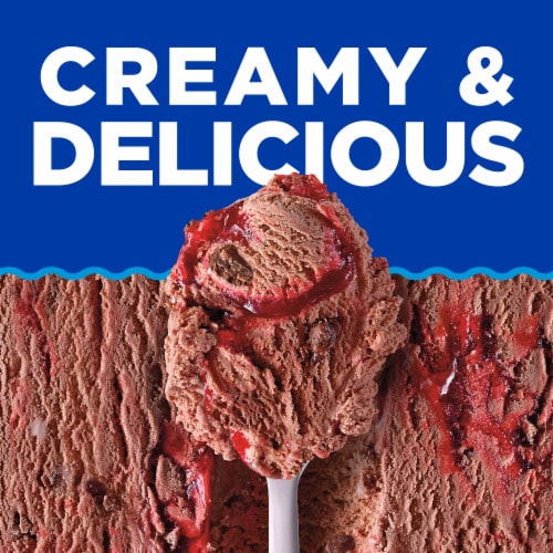 Kroger® Deluxe Chocolate Cherry Nut Truffle Ice Cream Tub Perspective: back