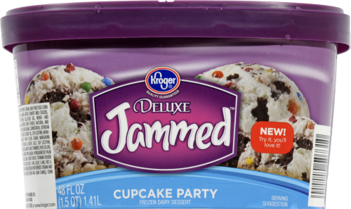 Kroger® Deluxe Jammed Cupcake Party Ice Cream Perspective: back
