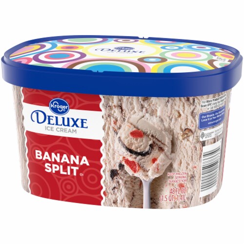 Kroger® Deluxe Banana Split Ice Cream Perspective: back
