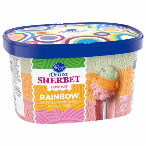 Kroger® Deluxe Low Fat Rainbow Sherbet Perspective: back