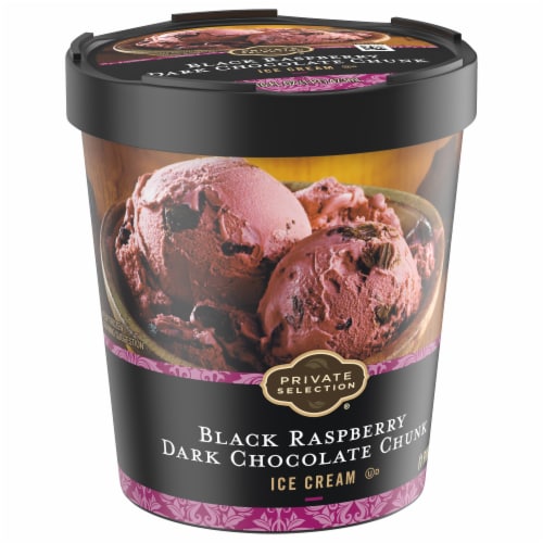 Private Selection® Black Raspberry Chocolate Chunk Ice Cream Perspective: back