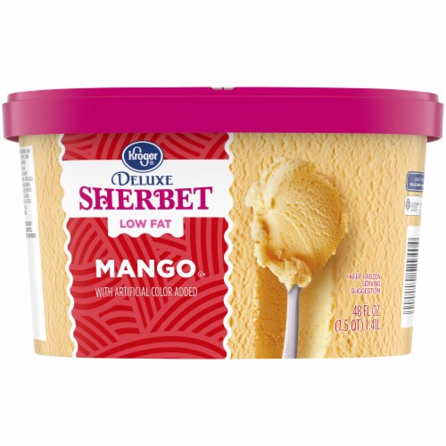 Kroger® Deluxe Low Fat Mango Sherbet Perspective: back