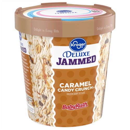 Kroger® Deluxe Jammed BabyRuth Caramel Candy Crunch Flavored Frozen Dairy Dessert Perspective: back