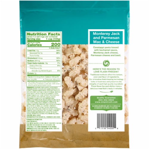 Simple Truth™ Sautes Monterey Jack and Parmesan Mac & Cheese Perspective: back