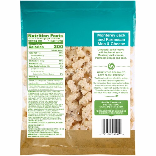 Simple Truth™ Sautes Monterey Jack and Parmesan Mac & Cheese Perspective: back