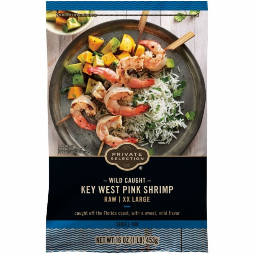 Private Selection® Key West Pink Extra Extra Large Raw Shrimp Shell-On Perspective: back