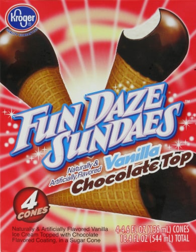 Kroger® Fun Daze Sundaes Vanilla Chocolate Top Perspective: back