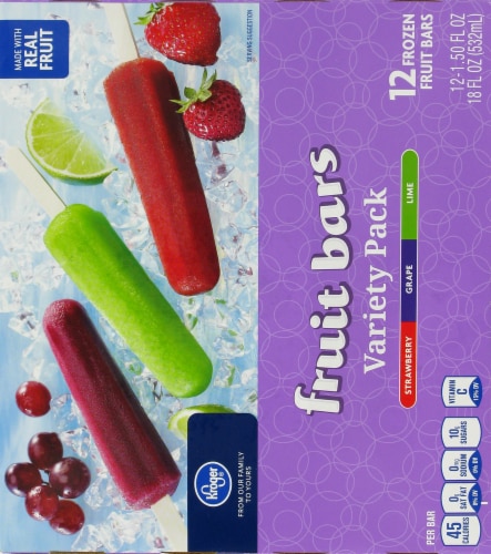 Kroger® Fruit Bars Variety Pack Perspective: back