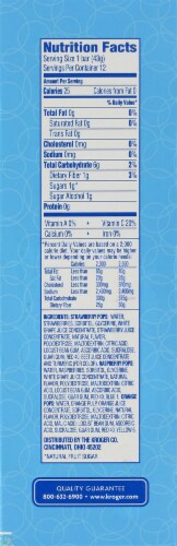 Kroger® No Sugar Added Fruit Bars Variety Pack Perspective: back