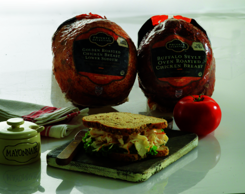 Private Selection™ Buffalo Style Oven Roasted Chicken Breast Fresh Sliced Deli Meat Perspective: back