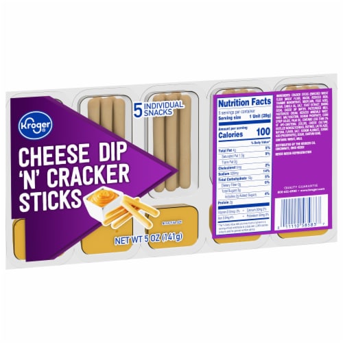 Kroger® Cheese Dip 'N' Crackers Sticks Multipack Perspective: back