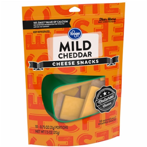 Kroger® Mild Cheddar Snack Cheese Perspective: back