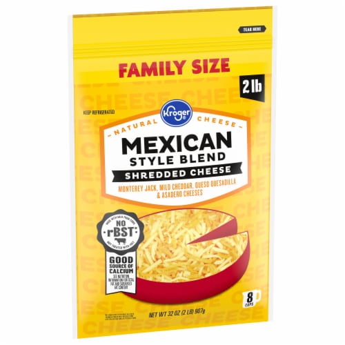 Kroger® Shredded Mexican Style Cheese Blend BIG Deal! Perspective: back