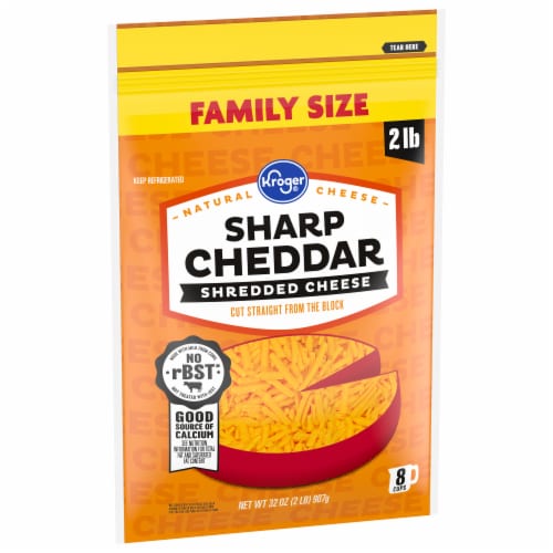 Kroger® Shredded Sharp Cheddar Cheese BIG Deal! Perspective: back