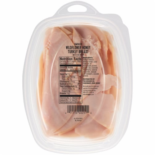 Private Selection Sliced Wildflower Honey Smoked Turkey Breast Deli Meat Perspective: back