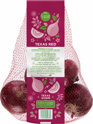 Simple Truth Organic™ Texas Red Onions Bag Perspective: back