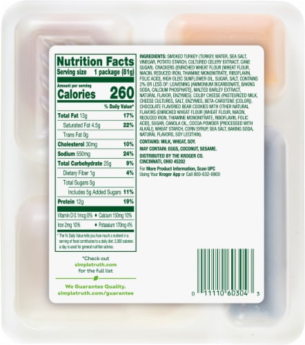 Simple Truth™ Turkey & Cheese Lunch Kit Perspective: back