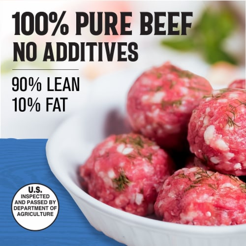Kroger® 90/10 Ground Beef Tray 1 LB Perspective: back