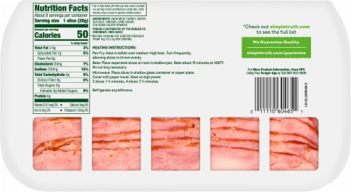 Simple Truth® Uncured Hardwood Smoked Turkey Bacon Perspective: back