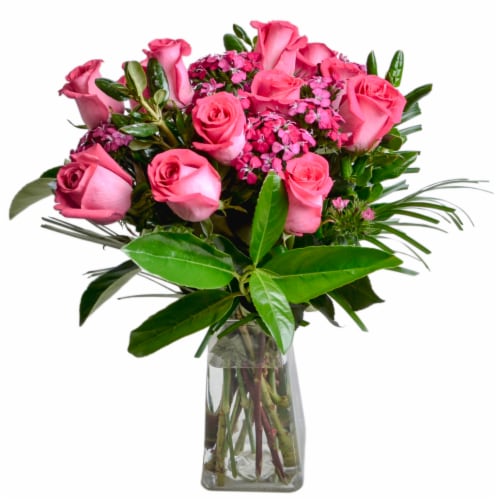 Bloom Haus™ Dozen Rose Vase Perspective: back