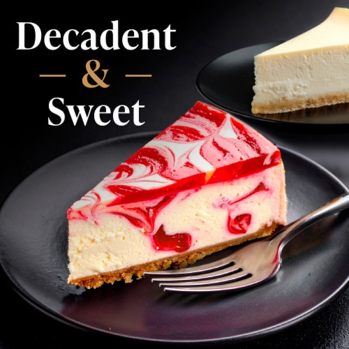 Private Selection® New York Style Classic and Strawberry Swirl New York Style Cheesecake Slices Perspective: back