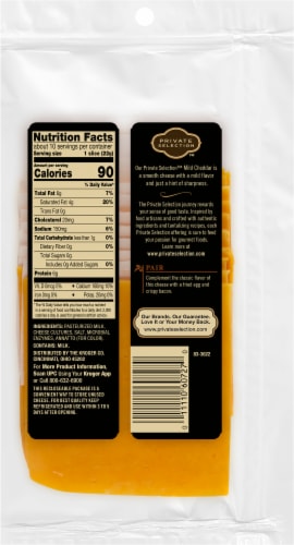 Private Selection™ Mild Cheddar Sliced Deli Cheese Perspective: back