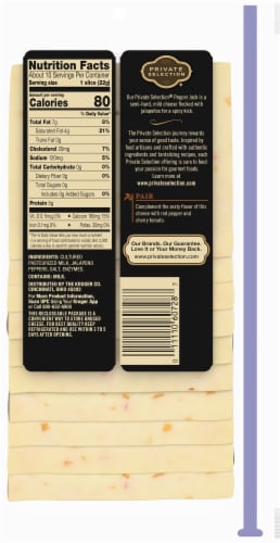 Private Selection™ Pepper Jack Sliced Deli Cheese Perspective: back