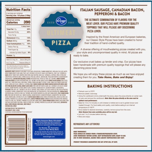 Kroger® Bake at Home Ultimeat Pizza Perspective: back