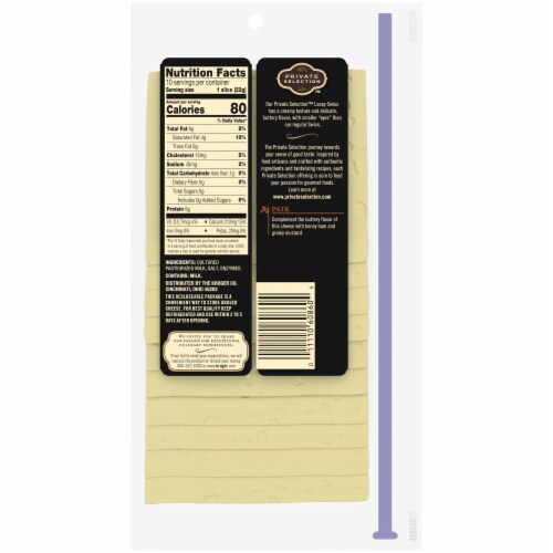 Private Selection™ Lacey Swiss Sliced Cheese Perspective: back
