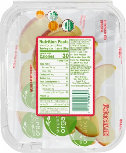 Simple Truth™ Organic Sweet Apple Slices Perspective: back