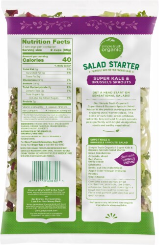 Simple Truth Organic® Super Kale & Brussels Sprouts Salad Perspective: back