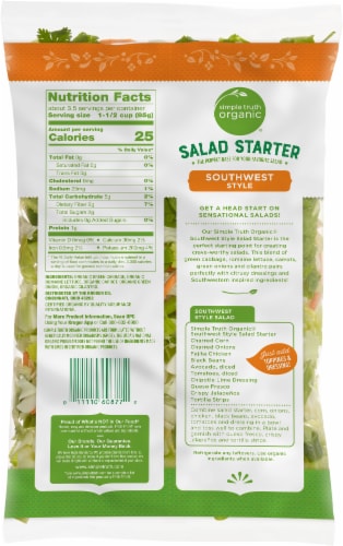 Simple Truth Organic Southwest Style Salad Starter Perspective: back